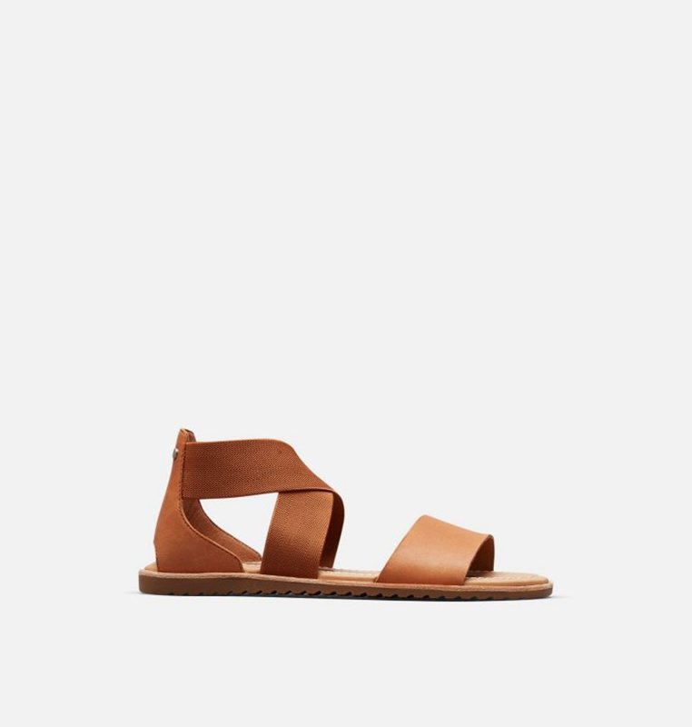 Sorel Kadın Ella™ Flat - Sandalet Kahverengi - 150-MYAKIJ